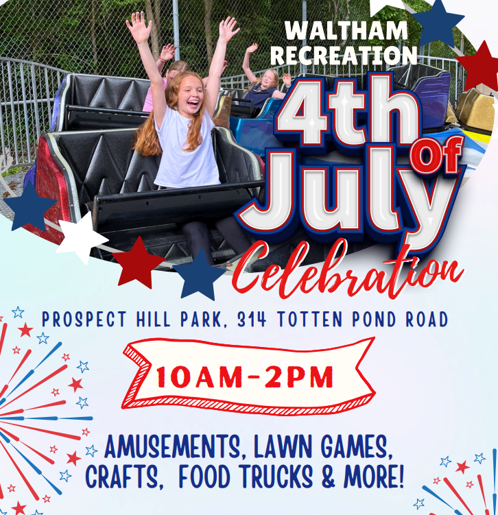 City Of Waltham (@cityofwaltham) on Twitter photo Don't forget to join us this Friday, July 4th for the Waltham Recreation Department's ๐ณ๐ฟ๐ฒ๐ฒ ๐๐๐น๐ ๐๐ฎ๐บ๐ถ๐น๐ ๐๐ฒ๐น๐ฒ๐ฏ๐ฟ๐ฎ๐๐ถ๐ผ๐ป ๐ฎ๐ ๐ฃ๐ฟ๐ผ๐๐ฝ๐ฒ๐ฐ๐ ๐๐ถ๐น๐น ๐ฃ๐ฎ๐ฟ๐ธ ๐ณ๐ฟ๐ผ๐บ ๐ญ๐ฌ๐ฎ๐บ-๐ฎ๐ฝ๐บ! Lots of fun for the whole family, featuring food vendors, music, Don't forget to join us this Friday, July 4th for the Waltham Recreation Department's ๐ณ๐ฟ๐ฒ๐ฒ ๐๐๐น๐ ๐๐ฎ๐บ๐ถ๐น๐ ๐๐ฒ๐น๐ฒ๐ฏ๐ฟ๐ฎ๐๐ถ๐ผ๐ป ๐ฎ๐ ๐ฃ๐ฟ๐ผ๐๐ฝ๐ฒ๐ฐ๐ ๐๐ถ๐น๐น ๐ฃ๐ฎ๐ฟ๐ธ ๐ณ๐ฟ๐ผ๐บ ๐ญ๐ฌ๐ฎ๐บ-๐ฎ๐ฝ๐บ! Lots of fun for the whole family, featuring food vendors, music,