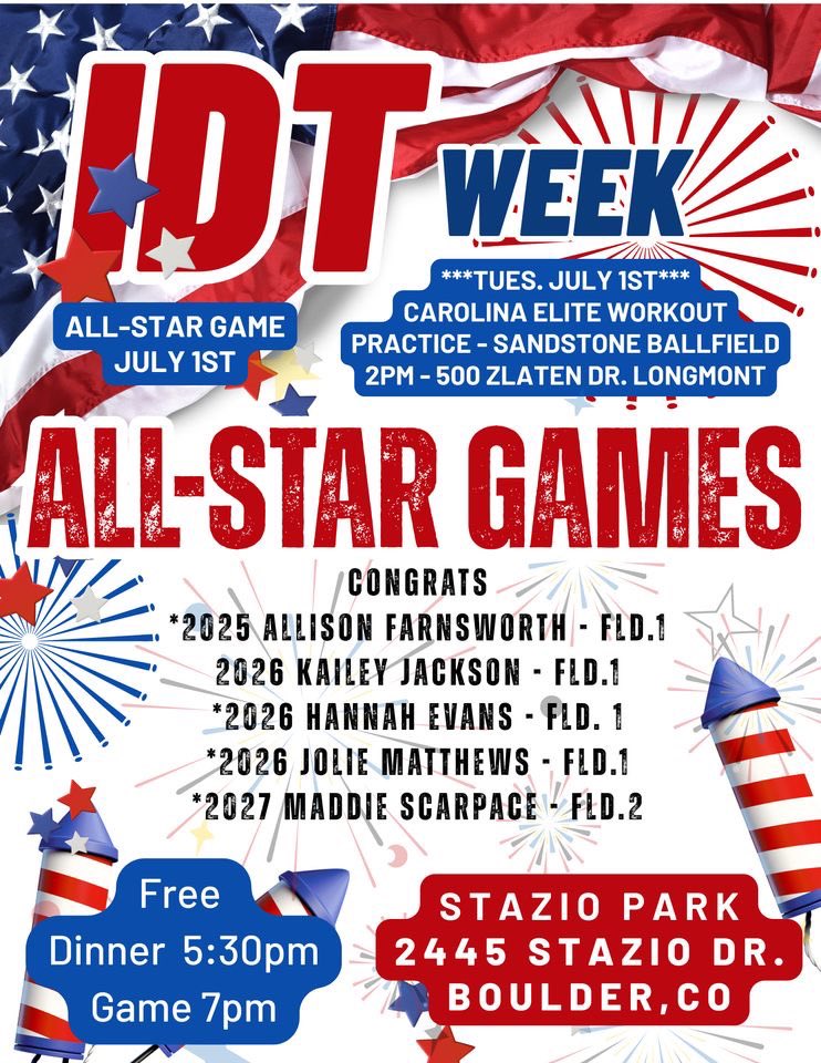 Kailey Jackson (@kailey_jackson4) on Twitter photo SO excited to play in the IDT All-Star Game tonight!! Coaches, come check out a few of my teammates and I!!
<a href="/amanda_daneker/">Amanda Daneker-McMahon</a>
<a href="/SamfordSB/">Samford Softball</a>
<a href="/OhioStateSB/">Ohio State Softball</a> <a href="/UConnSoftball/">UConn Softball</a>
<a href="/UAB_SB/">UAB Softball</a>
<a href="/CharlotteSB/">Charlotte Softball</a> <a href="/UNCSoftball/">Carolina Softball</a> <a href="/LionUpSoftball/">Southeastern Softball</a> <a href="/FAUSoftball/">Florida Atlantic Softball</a>
<a href="/AuburnSoftball/">Auburn Softball</a> <a href="/CoachmilliSB/">Cheryl Milligan</a>
<a href="/rwwagner/">Bill Wagner</a> SO excited to play in the IDT All-Star Game tonight!! Coaches, come check out a few of my teammates and I!!
<a href="/amanda_daneker/">Amanda Daneker-McMahon</a>
<a href="/SamfordSB/">Samford Softball</a>
<a href="/OhioStateSB/">Ohio State Softball</a> <a href="/UConnSoftball/">UConn Softball</a>
<a href="/UAB_SB/">UAB Softball</a>
<a href="/CharlotteSB/">Charlotte Softball</a> <a href="/UNCSoftball/">Carolina Softball</a> <a href="/LionUpSoftball/">Southeastern Softball</a> <a href="/FAUSoftball/">Florida Atlantic Softball</a>
<a href="/AuburnSoftball/">Auburn Softball</a> <a href="/CoachmilliSB/">Cheryl Milligan</a>
<a href="/rwwagner/">Bill Wagner</a>