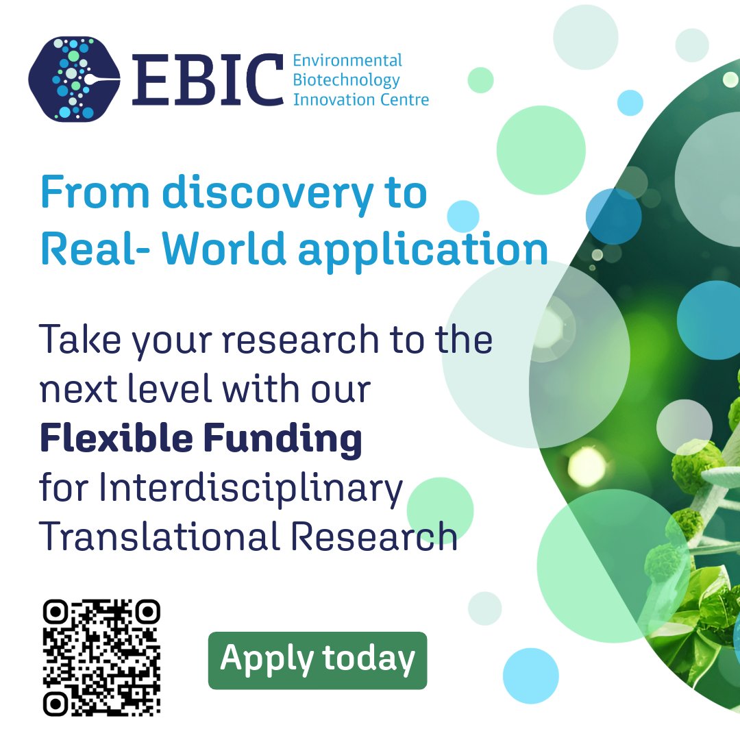EBIC_Hub's tweet image. 🚀Funding Opportunity🚀
EBIC’s Flexible Funding for Interdisciplinary Translational Research (ITR) is now open!
📅Apply by: 3rd October 2025
🔗ebicentre.co.uk/flexible-fundi…