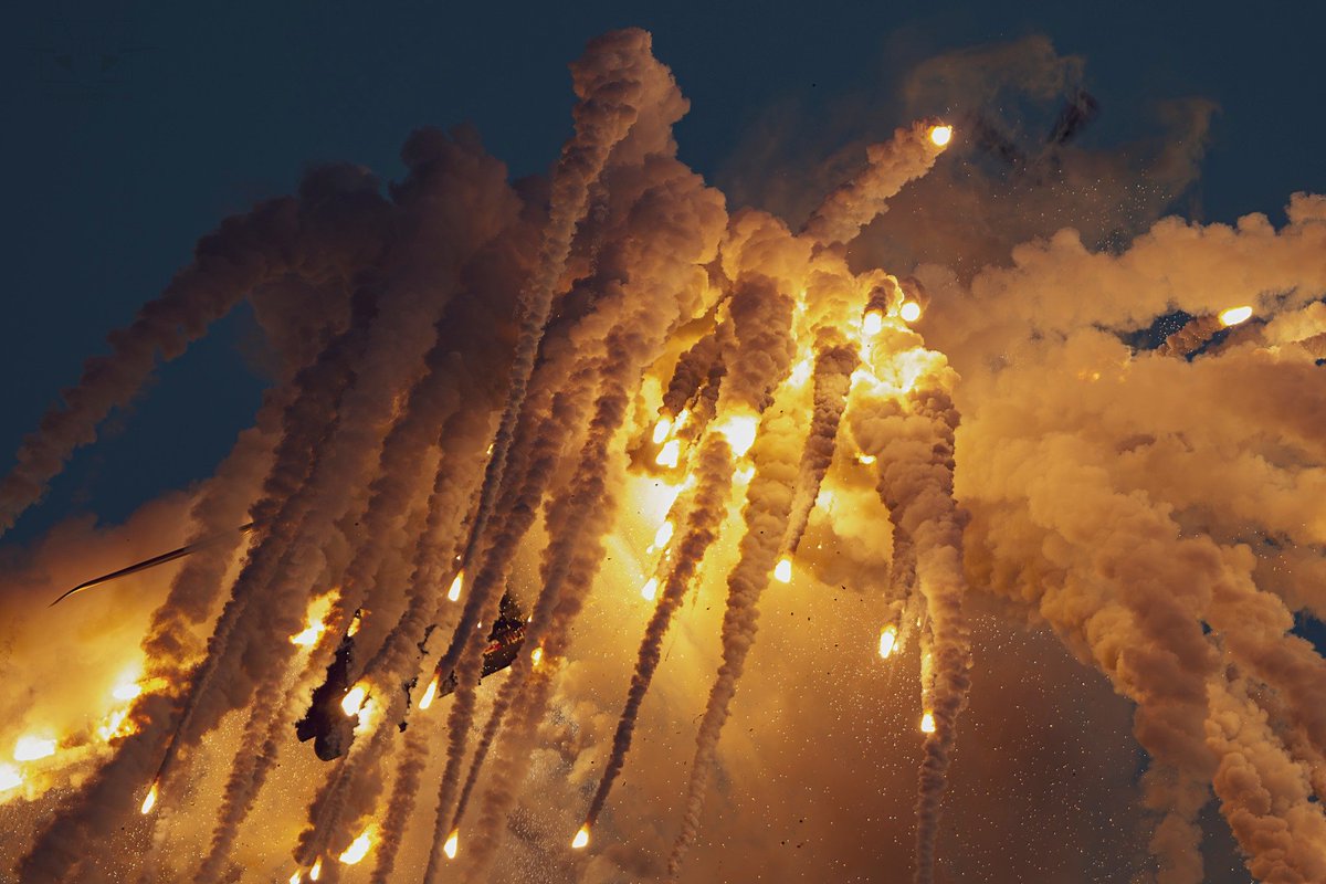 I was told that you can spot a helicopter in this picture, if you look closely.

HEER NH90 at Antidotum AirShow in Leszno.