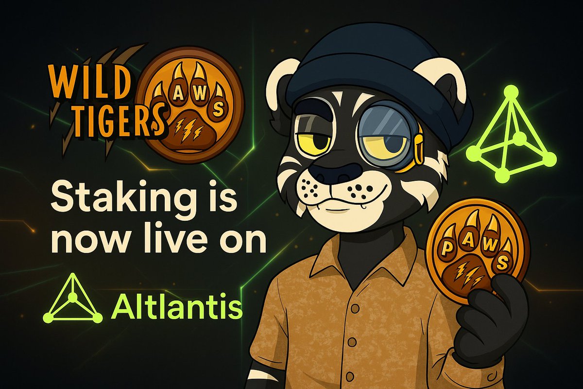 We are live for Staking Wild Tigers NFTs on <a href="/AltlantisApp/">🟢 Altlantis</a>.  🥩 🐯

More updates on Custom Wild Tiger NFTs. <a href="/sebashbar/">Sebas (ℏ) ✨</a>