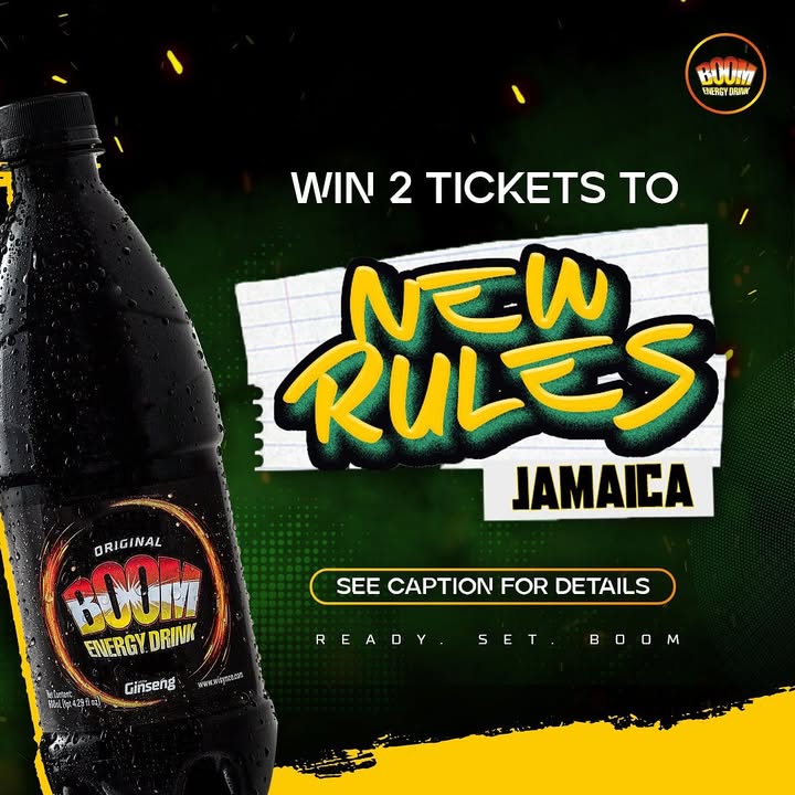 Win two tickets to New Rules. Name the title of the song that the lyrics below are from for a chance ! 
Lyrics : 🎶Them anuh no gallis for real
Make me tell you something if you never know..🎶
💥Use the hashtag #BoomNewRules 
 #BoomFiDiStreets #Boomfidiculture #boomfidivibes