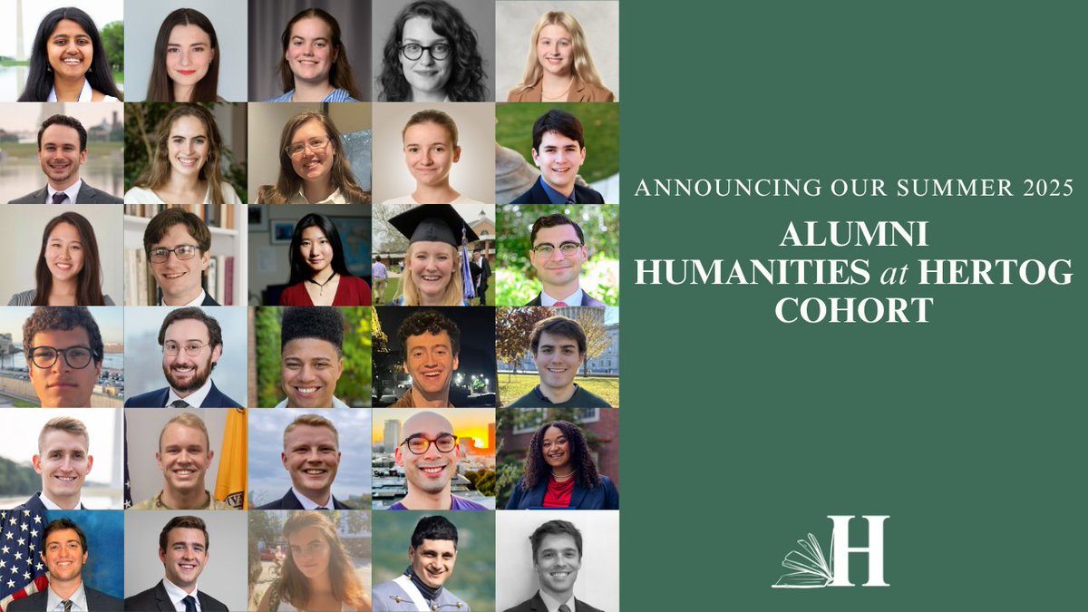 HertogFDN's tweet image. We are pleased to announce that we will welcome back 30 Hertog Foundation alumni to participate in online seminars devoted to #Genesis and #Tocqueville's #DemocracyInAmerica.
Learn more about our full suite of fellowships at hertogfoundation.org.
