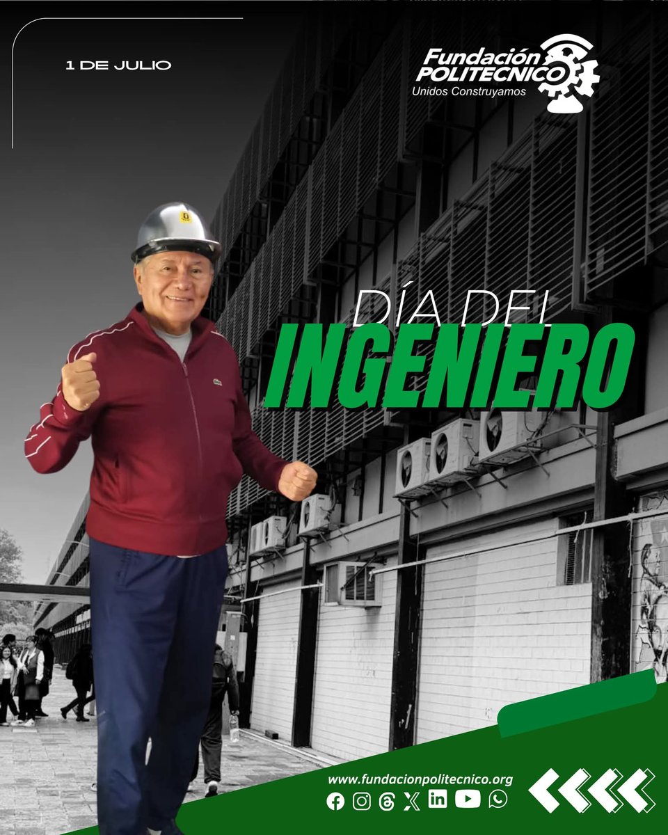 Ing_JJimenezA's tweet photo. Feliz Día del Ingeniero a quienes con su talento, disciplina y compromiso transforman realidades y construyen un mejor país. 
Mi reconocimiento, en especial a mis colegas politécnicos, por  su labor incansable en cada obra.

¡Gracias por su invaluable aportación!
#Diadelingeniero https://t.co/Ec0qUszPkV