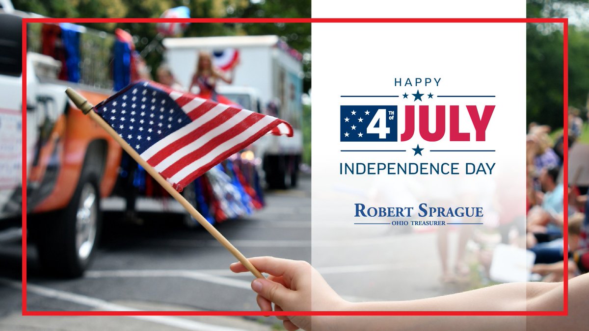 OhioTreasurer's tweet image. Wishing you a safe and happy Fourth of July as we celebrate the freedom that makes our nation great! 🇺🇸