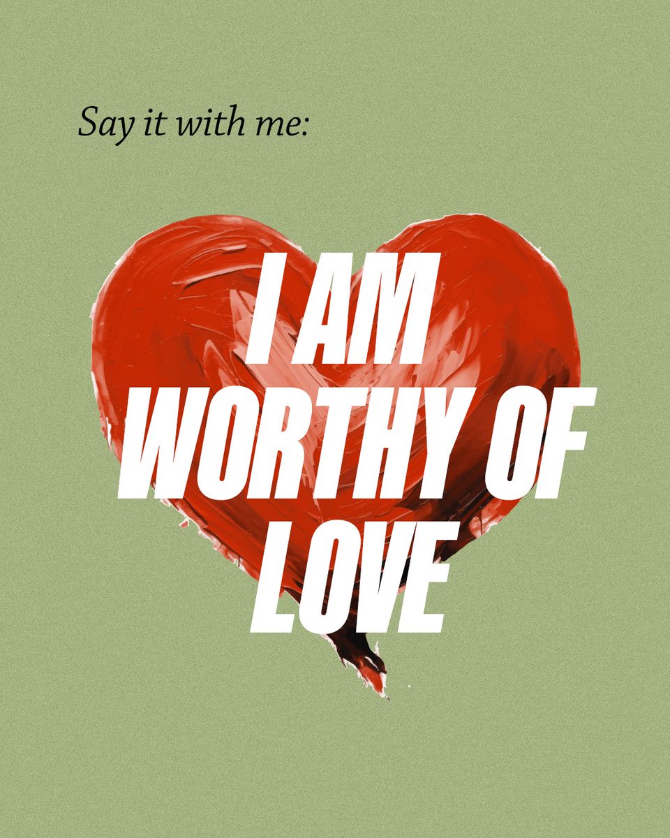 Say it with me: I am worthy of love.

For many in recovery, this is the hardest truth to believe. But it’s the most important.

You don’t have to earn it. You already are. 💙