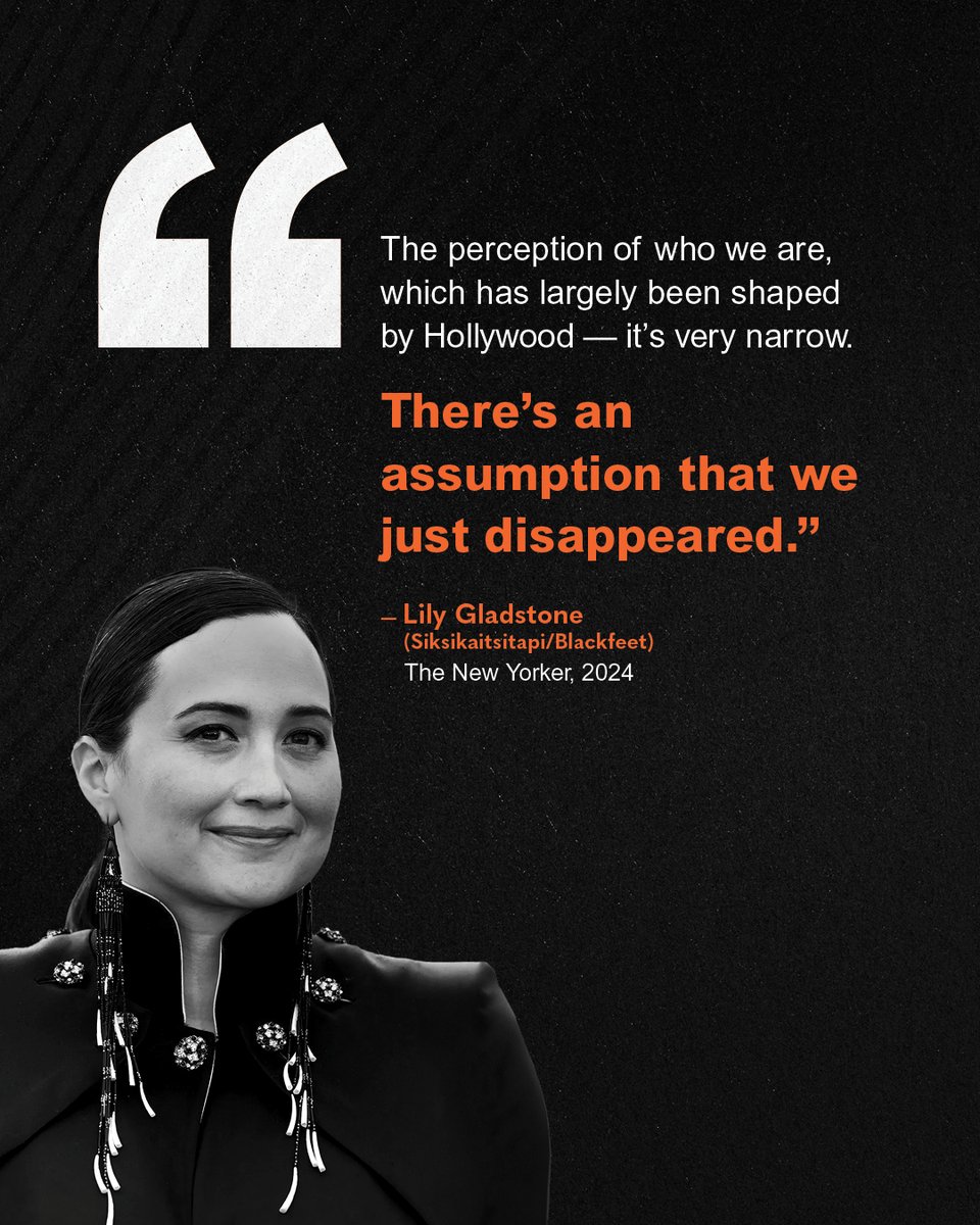 @CherokeeFilm (@cherokeefilm) on Twitter photo It took nearly 100 years for a Native American to be nominated for Best Actress at The Oscars. We are natural storytellers and our authentic stories deserve a space in Hollywood.
As <a href="/lily_gladstone/">Lily Gladstone</a> explains, without representation, moviegoers assume do not exist in the present. It took nearly 100 years for a Native American to be nominated for Best Actress at The Oscars. We are natural storytellers and our authentic stories deserve a space in Hollywood.
As <a href="/lily_gladstone/">Lily Gladstone</a> explains, without representation, moviegoers assume do not exist in the present.