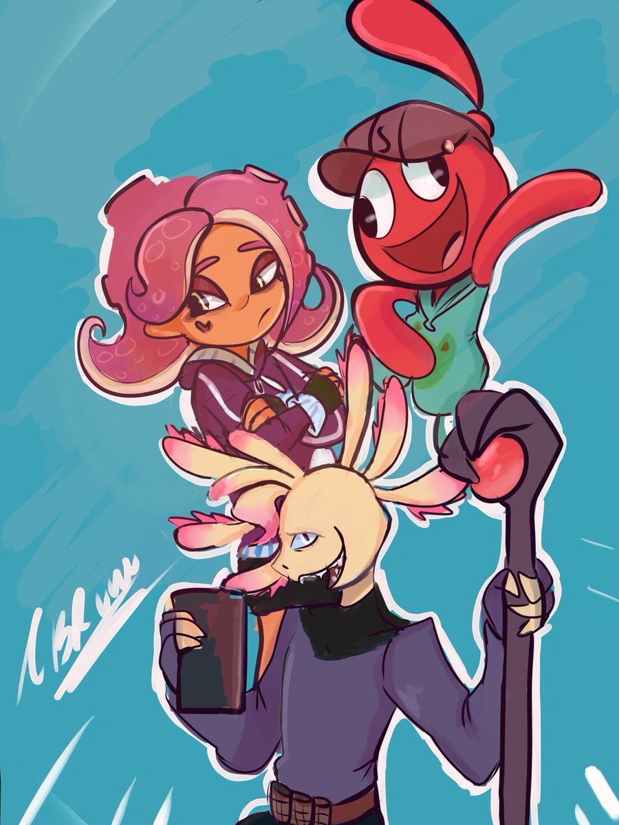 Abr415's tweet photo. Just another redraw of my favorite smg4 characters
#Smg4 
#smg4fanart https://t.co/ZOtjrWTg6o