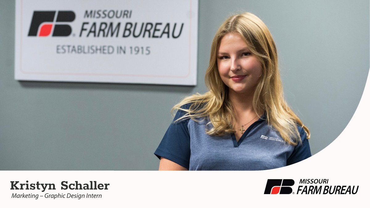 Meet our intern Kristyn Schaller from Ashland, MO! A University of Missouri junior studying international business with minors in political science and Spanish. This summer, she’s our graphic design intern, refreshing branding and creating social media graphics.  #MOFB