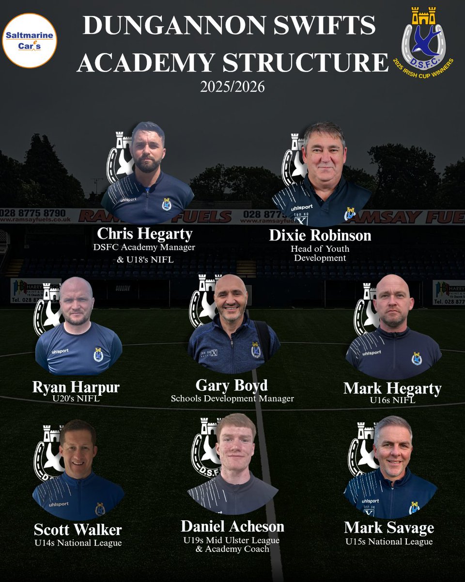 𝗔𝗖𝗔𝗗𝗘𝗠𝗬 𝗦𝗧𝗥𝗨𝗖𝗧𝗨𝗥𝗘 
We are pleased to announce our academy structure for the upcoming season. We pride ourselves in our history and we look forward to this setup building for the future.