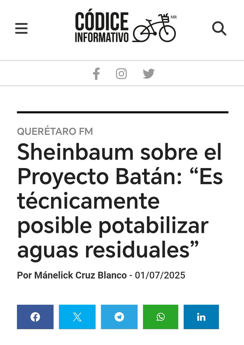 Alejandro Ramírez T.🇲🇽🖌🎨 (@dimensionamural) on Twitter photo El problema con <a href="/Claudiashein/">Claudia Sheinbaum Pardo</a> son sus TIBIAS RESPUESTAS, el hecho de decir "hay países que reciclan su agua "
Y su dichoso "análisis científico" es darle OXÍGENO a los corruptos PANISTAS que ya empezaron su campaña diciendo que "TIENEN RESPALDO de la presidenta. Gracias Claudia! El problema con <a href="/Claudiashein/">Claudia Sheinbaum Pardo</a> son sus TIBIAS RESPUESTAS, el hecho de decir "hay países que reciclan su agua "
Y su dichoso "análisis científico" es darle OXÍGENO a los corruptos PANISTAS que ya empezaron su campaña diciendo que "TIENEN RESPALDO de la presidenta. Gracias Claudia!
