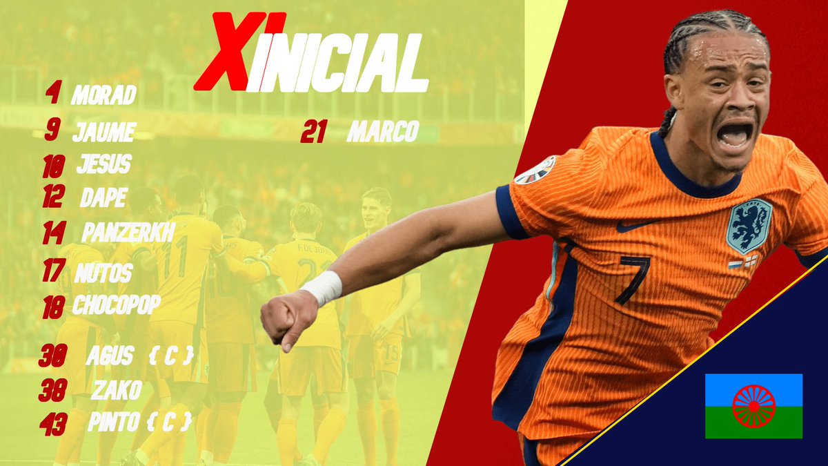 ONCE INICIAL PARA HOY ✨

EN EL <a href="/Official_EVF/">Elite Virtual Football</a> SUMMER ☀️

💙🧡 #GOIMPERIO