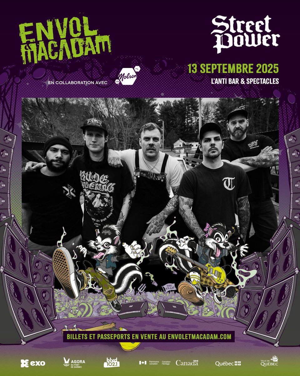 Envol et Macadam (@envoletmacadam) on Twitter photo 🤘 <a href="/streetpowerbhc/">Street Power</a>
📆 Samedi 13 septembre 2025
📍 L’Anti Bar & Spectacles
🎟 envoletmacadam.com/billets/
#envoletmacadam #festival #Envolmonfest #musique #concert #spectacle
#Music #Quebec #rock #Metal #Punk #Hardcore #Streetpower 🤘 <a href="/streetpowerbhc/">Street Power</a>
📆 Samedi 13 septembre 2025
📍 L’Anti Bar & Spectacles
🎟 envoletmacadam.com/billets/
#envoletmacadam #festival #Envolmonfest #musique #concert #spectacle
#Music #Quebec #rock #Metal #Punk #Hardcore #Streetpower
