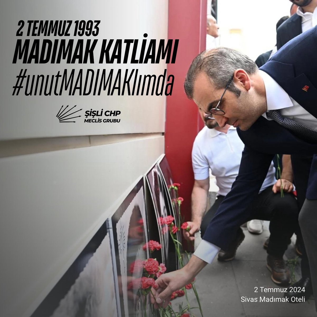 Şişli CHP Meclis Grubu (@sislichpgrubu) on Twitter photo Sivas’ta katledilen insanlığı unutmadık, unutturmayacağız.
#unutMADIMAKlımda <a href="/REmrahSahann/">Resul Emrah Şahan</a> Sivas’ta katledilen insanlığı unutmadık, unutturmayacağız.
#unutMADIMAKlımda <a href="/REmrahSahann/">Resul Emrah Şahan</a>