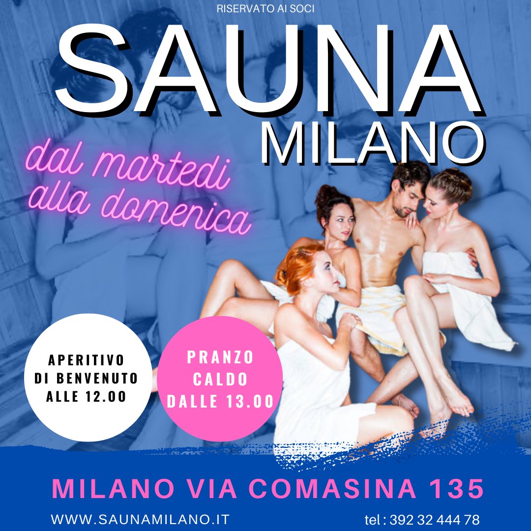 Sempre aperti dal #martedi alla #domenica 12/20 Via Comasina 135 #milano
#club #prive #sauna #terrazzo #meeting 🔝🎉🔞☀️