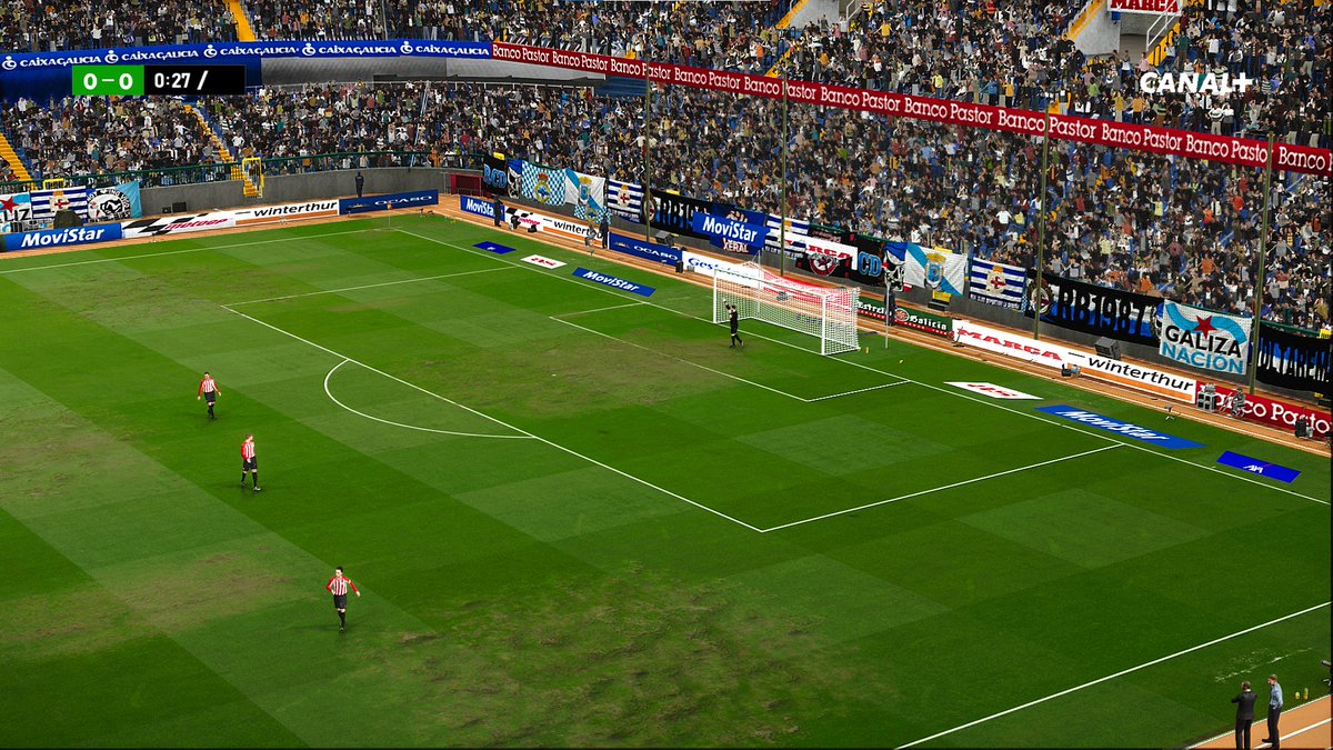 DavidCo89272207's tweet photo. Estadio Riazor de la temporada 2001 especialmente creado para el parche #PES2001 por el gran @EstradaAng37851,un lujo contar con su colaboracion.
@RCDeportivo 
#PES2021 
#PESMOD https://t.co/mDnexu83qm