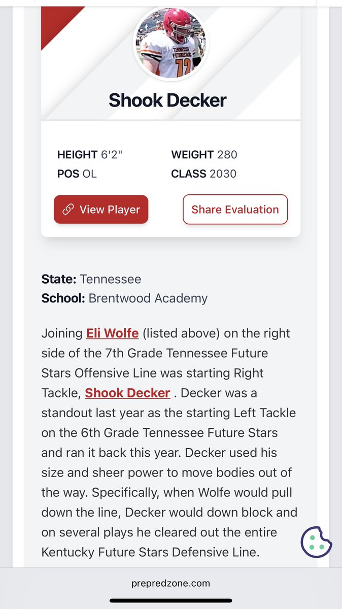 ShookDecker's tweet photo. Thank you for the recognition @AlPopsFootball @PrepRedzoneNext @theBAFootball https://t.co/MHnm4AoWL6
