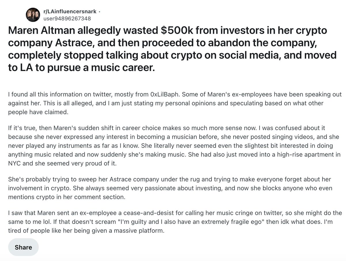 🩸☠️ The Astrace Scam ☠️ (ticker: $MAREN) (@0xLilBaph) / Posts / X