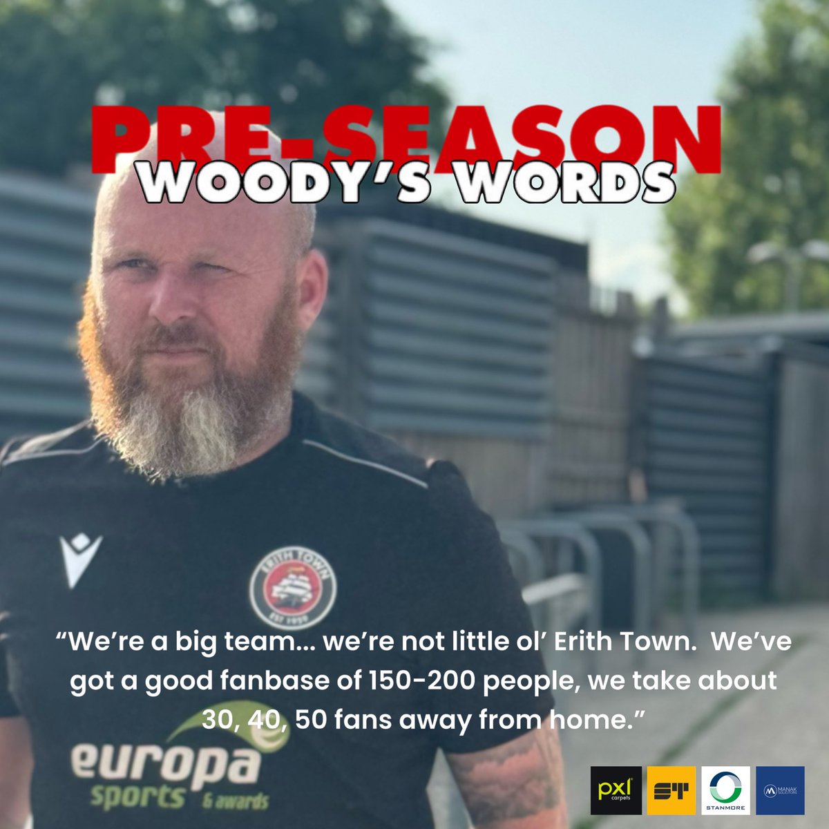 Erith Town FC (@erithtown) on Twitter photo 🗣️ | WOODY’S WORDS
We’re only days away from our first preseason game with <a href="/HolmesdaleFC/">Holmesdale 1956 FC</a>, so we decided to sit with Adam Woodward to hear his thoughts on the upcoming season and what’s been happening behind the scenes.
youtu.be/wtoauC-pLgk?si…
#UpTheDockers 🗣️ | WOODY’S WORDS
We’re only days away from our first preseason game with <a href="/HolmesdaleFC/">Holmesdale 1956 FC</a>, so we decided to sit with Adam Woodward to hear his thoughts on the upcoming season and what’s been happening behind the scenes.
youtu.be/wtoauC-pLgk?si…
#UpTheDockers