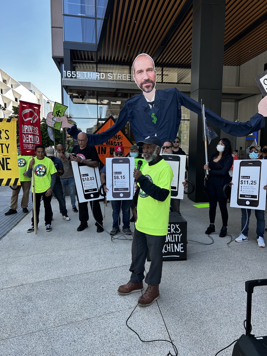 GigWorkersRise's tweet photo. “We want dignity, respect. It’s crystal clear. Why is it that this corporation is allowed to exploit people? They say flexibility, but we know what it means.”

 - Ibrahim, one of our driver leaders https://t.co/8PTVS5KuQu
