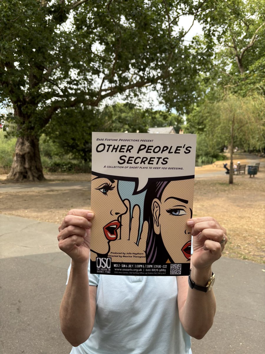 FortuneRare's tweet photo. We open tomorrow! 
Come along to the beautifully air-conditioned OSO Arts Centre in Barnes - possibly the coolest place to be this summer ! 
Other People’s Secrets - Wednesday-Sunday 

https://t.co/H2R6INerVA https://t.co/qqdyjqceRJ