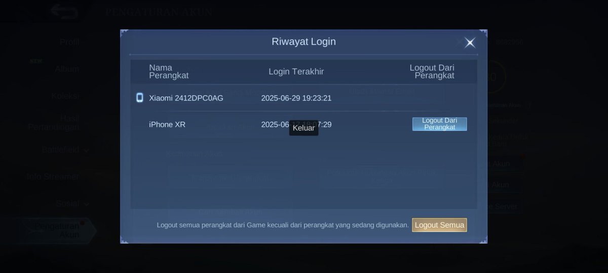 ditvid's tweet image. akun emel dihack momentos, untung akunnya balek meskipun diamond -2500 🦅
#mobilelegends #mobilelegendsindonesia