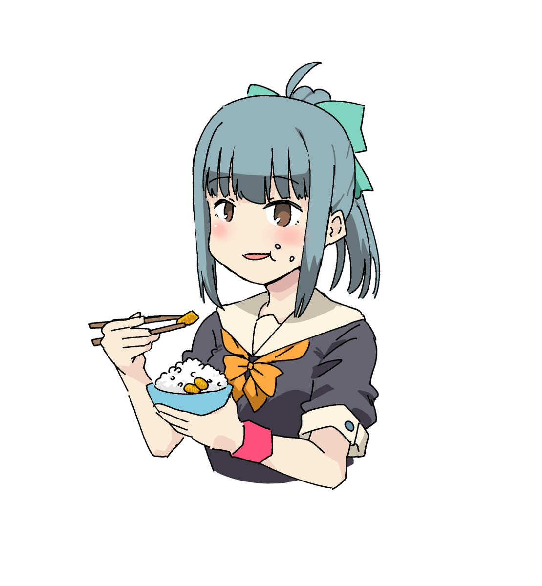 夕張(艦これ) 「」|たかふじなすびのイラスト
