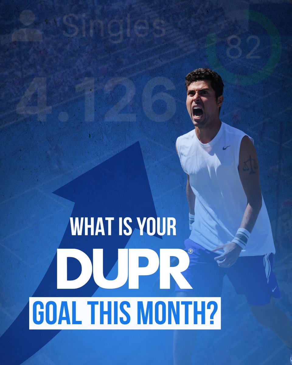 What DUPR rating are you working toward this July? 😏

Drop your goal in the comments and get out there and hit the courts 👊

#dupr #pickleball #pickleballislife #pickleballcommunity #pickleballratings