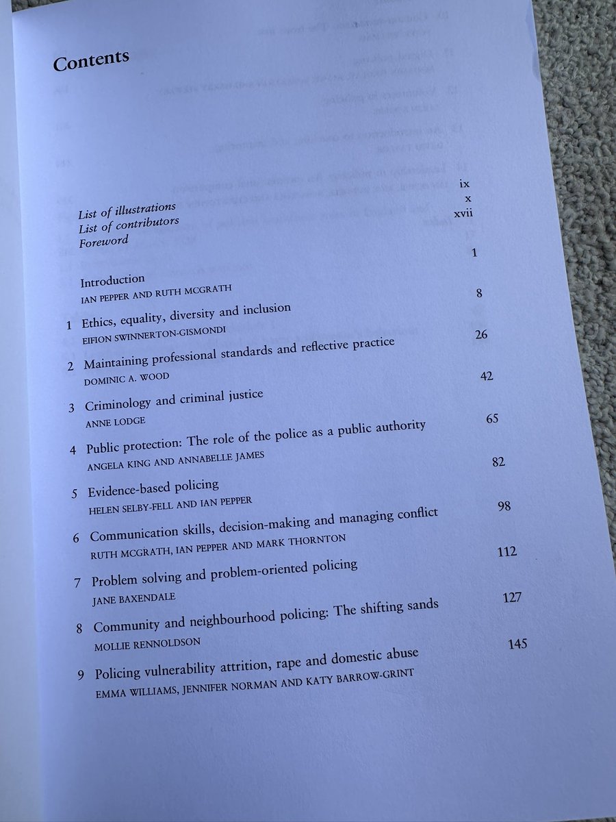 Katy Barrow-Grint (@ktbg1) on Twitter photo Got a copy of the 2nd edition of an Introduction to Professional Policing today. Delighted to have a chapter on Policing vulnerability attrition, rape & domestic abuse with the brilliant Professor Emma Williams & <a href="/Jen_Norm/">Jennifer Norman</a>
Thanks to our editors Dr Ian Pepper & Dr Ruth McGrath! Got a copy of the 2nd edition of an Introduction to Professional Policing today. Delighted to have a chapter on Policing vulnerability attrition, rape & domestic abuse with the brilliant Professor Emma Williams & <a href="/Jen_Norm/">Jennifer Norman</a>
Thanks to our editors Dr Ian Pepper & Dr Ruth McGrath!