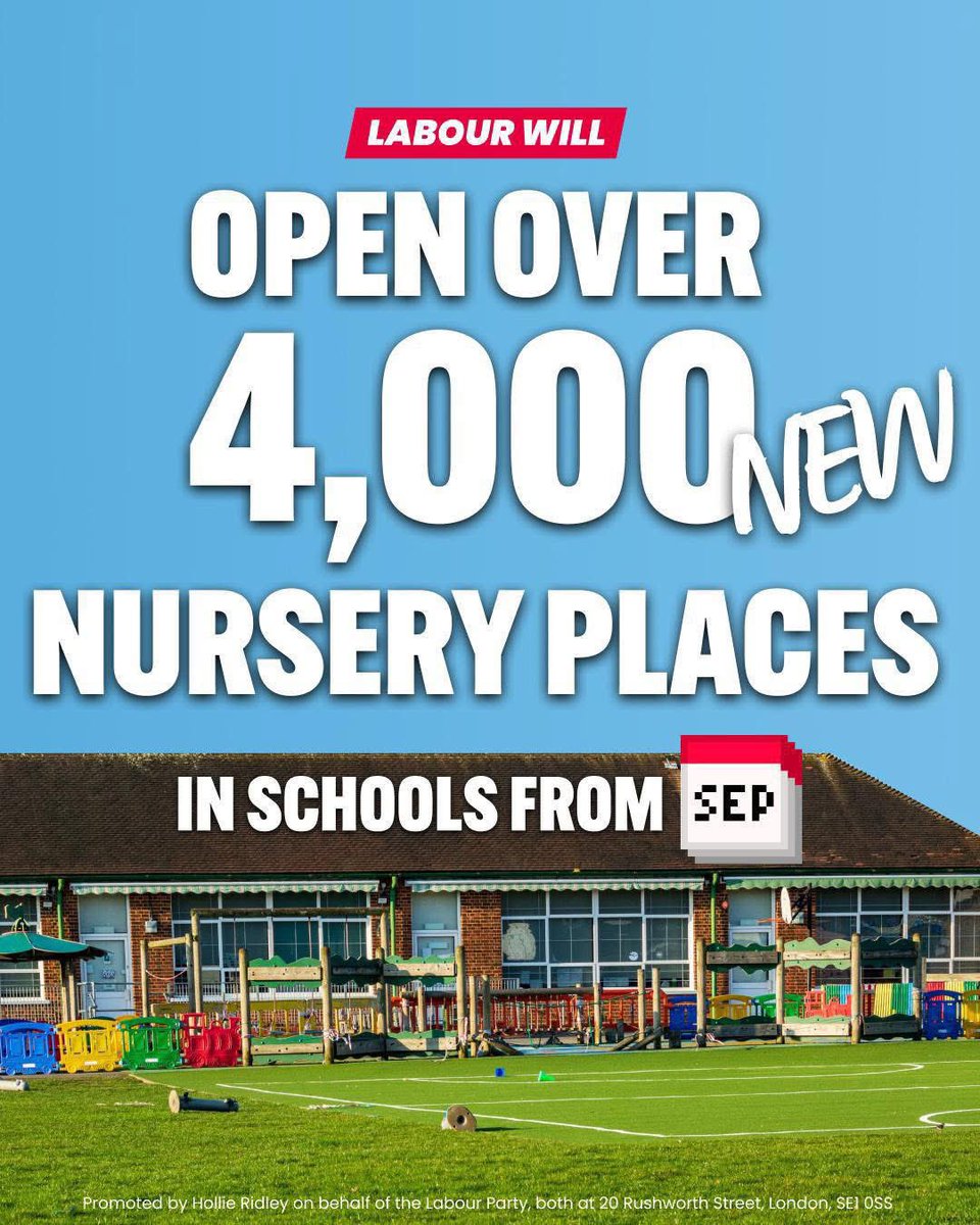 Stuart Road Primary will soon be 1 of 200 new school based nurseries. 

Having high quality and funded childcare within walking distance will make such a difference to Stoke families.

As a dad and former teacher, it’s great to see Labour already doing so much for early years.