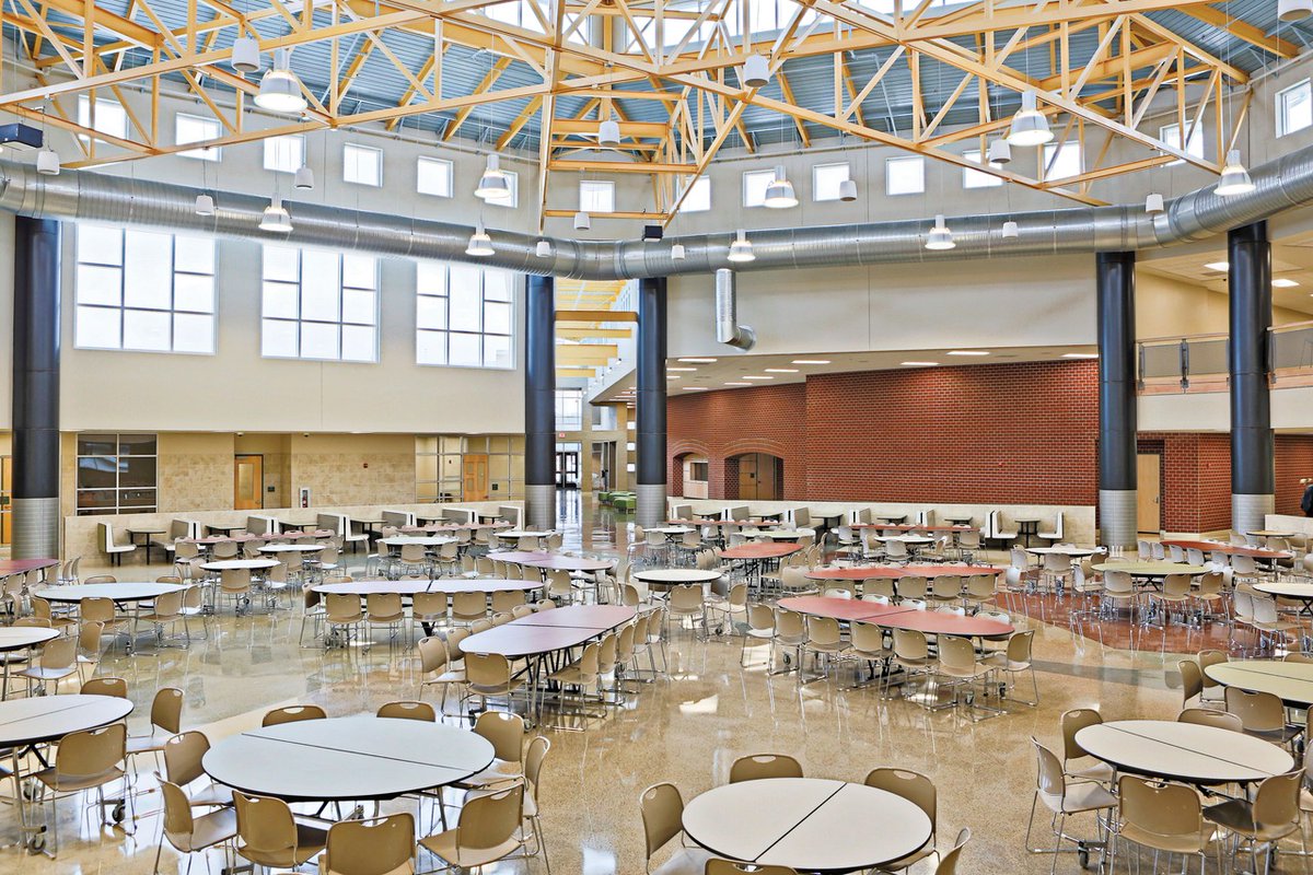 Kellam High School set the bar for 21st-century learning in Virginia Beach—with flexible classrooms, collab spaces, a black box theatre &amp; outdoor learning

At 336,000 SF &amp; LEED Silver-certified 

See more: heyor.ca/qK9SGX 

#SBBCC #K12Construction #KellamHighSchool