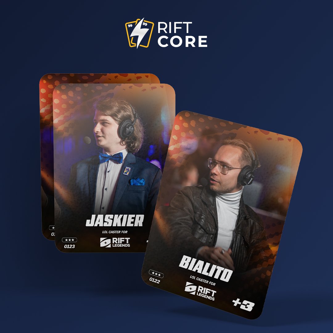 RiftCore (@riftcore_pl) on Twitter photo Tych dżentelmenów nie trzeba przedstawiać. 🎙️
<a href="/JaskierBB/">Kamil Rojek</a> i <a href="/Bialito_/">Bialito</a> , komentatorzy których głosy zna każdy fan <a href="/RiftLegendsPL/">Rift Legends</a>
Swoją charyzmą, wiedzą i energią podnoszą poziom każdej transmisji.
Teraz trafiają również do gry jako specjalne karty komentatorskie Tych dżentelmenów nie trzeba przedstawiać. 🎙️
<a href="/JaskierBB/">Kamil Rojek</a> i <a href="/Bialito_/">Bialito</a> , komentatorzy których głosy zna każdy fan <a href="/RiftLegendsPL/">Rift Legends</a>
Swoją charyzmą, wiedzą i energią podnoszą poziom każdej transmisji.
Teraz trafiają również do gry jako specjalne karty komentatorskie
