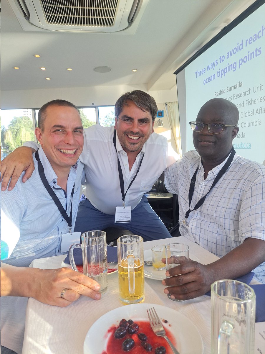 RArlinghausFish's tweet image. Highlight. Meeting @DrRashidSumaila in Frankfurt on occasion of our final presentation of the #biotip progrmme. With Matin Quaas.