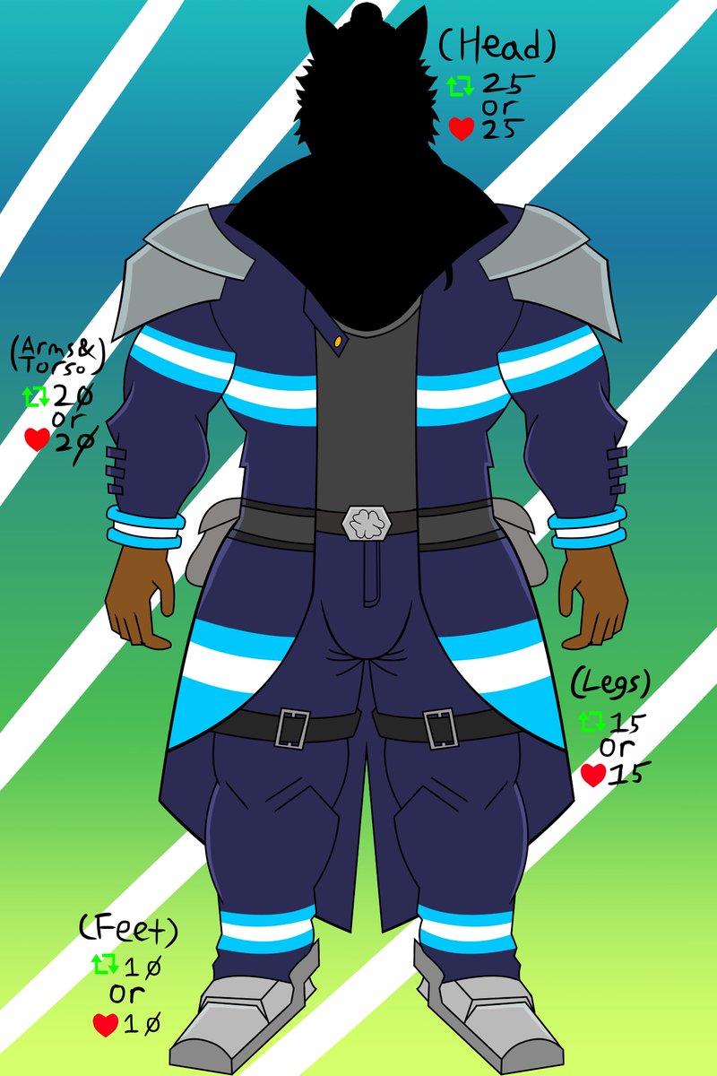 Here's the arms and torso of the model, i tried my best to maintain the fire fighter motif

#furry #furrybara #furryart #Live2D #Vtuber #Vtuberart #VTuberAssets