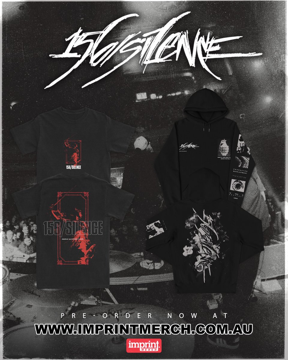 Australia - we hope to see you very soon. In the meantime, we dropped a brand new merch store so you can gear up!

156silence.com