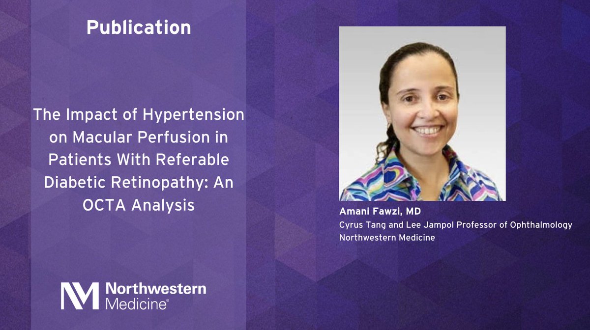 NMOphthalmology's tweet image. 🚨 PUBLICATION ALERT 🚨
The Impact of Hypertension on Macular Perfusion in Patients With Referable Diabetic Retinopathy: An OCTA Analysis
Authors included: Amani Fawzi, MD
Article Link: tvst.arvojournals.org/article.aspx?a…