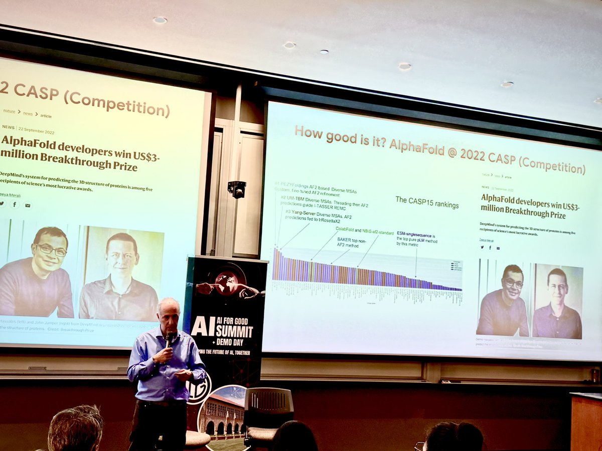 SidraMiconi's tweet image. @GoogleAI and @GoogleDeepMind at @StanfordUChem :
Who won 2024 @NobelPrize in #Chemistry?
Demis Hassabis !
#SanFrancisco #PaloAlto #Startup #Founder #AI #Developer #ML