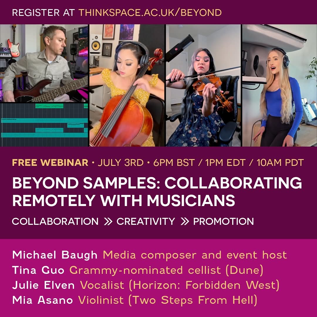 Julie Elven 🎶 (@julieelvenmusic) on Twitter photo Giving a webinar with dear <a href="/Tinaguo/">Tina Guo</a>, <a href="/miaasanomusic/">Mia Asano</a> & <a href="/MichaelBaughuk/">Michael Baugh</a> this Thursday for <a href="/ThinkSpaceEd/">ThinkSpace Education</a>! Can't wait ❤️🎼 Giving a webinar with dear <a href="/Tinaguo/">Tina Guo</a>, <a href="/miaasanomusic/">Mia Asano</a> & <a href="/MichaelBaughuk/">Michael Baugh</a> this Thursday for <a href="/ThinkSpaceEd/">ThinkSpace Education</a>! Can't wait ❤️🎼