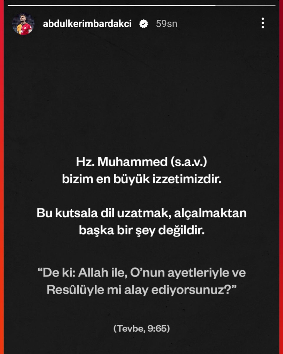 Abdülkerim Bardakcı'nın paylaşımı