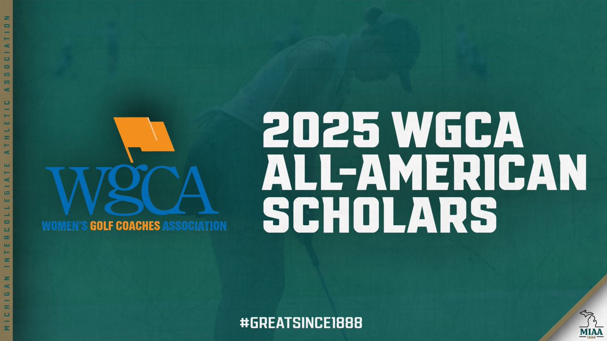 #D3MIAA Sports (@miaa1888) on Twitter photo Thirty-One #D3MIAA Women’s Golfers Earn Prestigious <a href="/WGCAGOLF/">Women's Golf Coaches</a> All-American Scholar Honors ⛳
READ -- bit.ly/3Io2VBj
#MIAAwgolf #GreatSince1888 <a href="/AdrianBulldogs/">Adrian College Athletics</a> <a href="/CalvinKnights/">Calvin Knights</a> <a href="/HopeAthletics/">Hope College Athletics</a> <a href="/khornets/">Kalamazoo College Athletics</a> <a href="/OlivetAthletics/">The University of Olivet Athletics</a> <a href="/smcbelles/">Saint Mary's Belles</a> <a href="/TrineAthletics/">Trine Thunder</a> Thirty-One #D3MIAA Women’s Golfers Earn Prestigious <a href="/WGCAGOLF/">Women's Golf Coaches</a> All-American Scholar Honors ⛳
READ -- bit.ly/3Io2VBj
#MIAAwgolf #GreatSince1888 <a href="/AdrianBulldogs/">Adrian College Athletics</a> <a href="/CalvinKnights/">Calvin Knights</a> <a href="/HopeAthletics/">Hope College Athletics</a> <a href="/khornets/">Kalamazoo College Athletics</a> <a href="/OlivetAthletics/">The University of Olivet Athletics</a> <a href="/smcbelles/">Saint Mary's Belles</a> <a href="/TrineAthletics/">Trine Thunder</a>