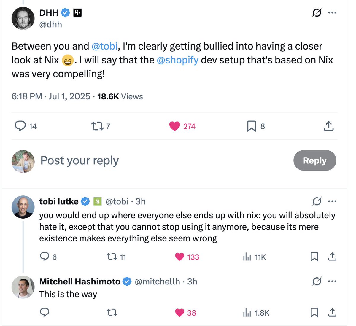 If this isn't saying that #nix is going mainstream, I don't know what is.