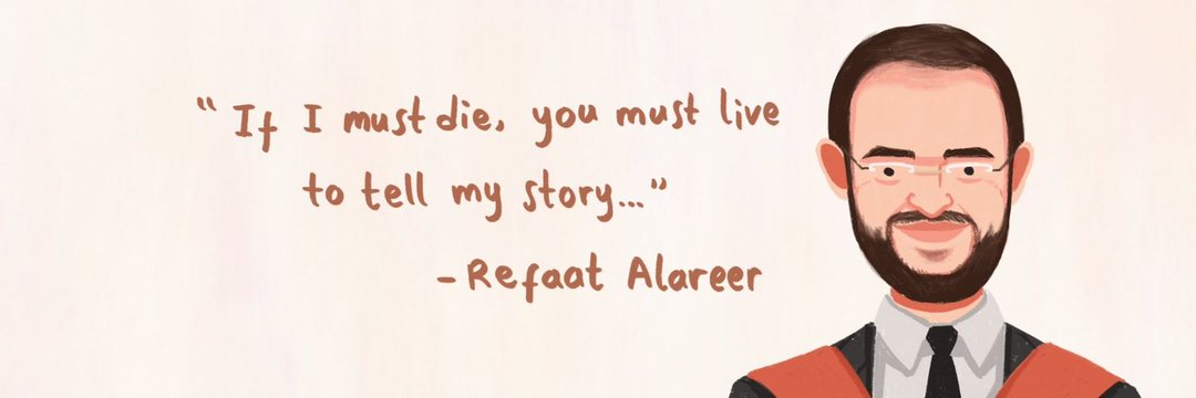 Adelsaeed222's tweet image. He is my brother, the poet Dr. Refaat Al-Areer
Whoever loves him, spread my campaign. 🙏