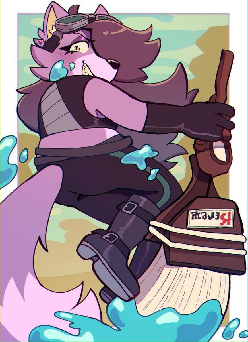 Commission for @/ TuffyTheBear 💜🩵💜