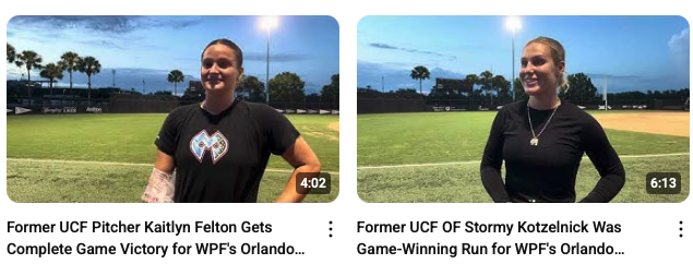 Check out the link below to hear from <a href="/UCF_Softball/">UCF Softball</a> alums  and <a href="/stormkotzelnick/">Stormy Kotzelnick</a> following the Orlando Monarchs' comeback win last night, 8-2, over the Atlanta Smoke. #UCF

youtube.com/@KnightShiftUC…

The Monarchs face the Smoke in Game 2 tonight at 6 p.m. at The Plex