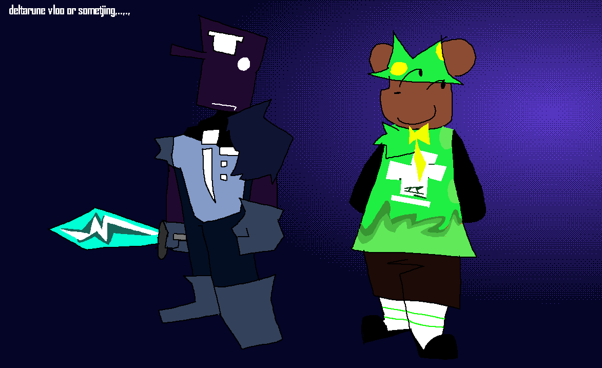 eeveenation64dd's tweet image. ive beeen playing deltarune for the entirety of june but i am bakc now meheheh yes!! vloo guy!!!1111 yes!!! 11111 #vlooguy