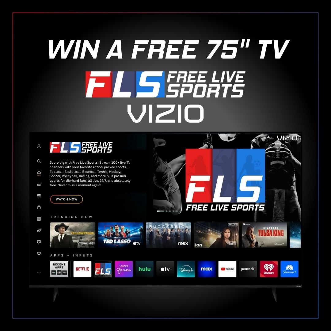 Stadium's tweet image. 🏆 Win a FREE 75” VIZIO TV! 🏆
Watch @FreeLiveSportsX on the big screen — 100+ live channels with your favorite sports, streaming 24/7 and always free.
Don’t miss your shot ➡️ go.freelivesports.tv/FLSGiveawaySta…