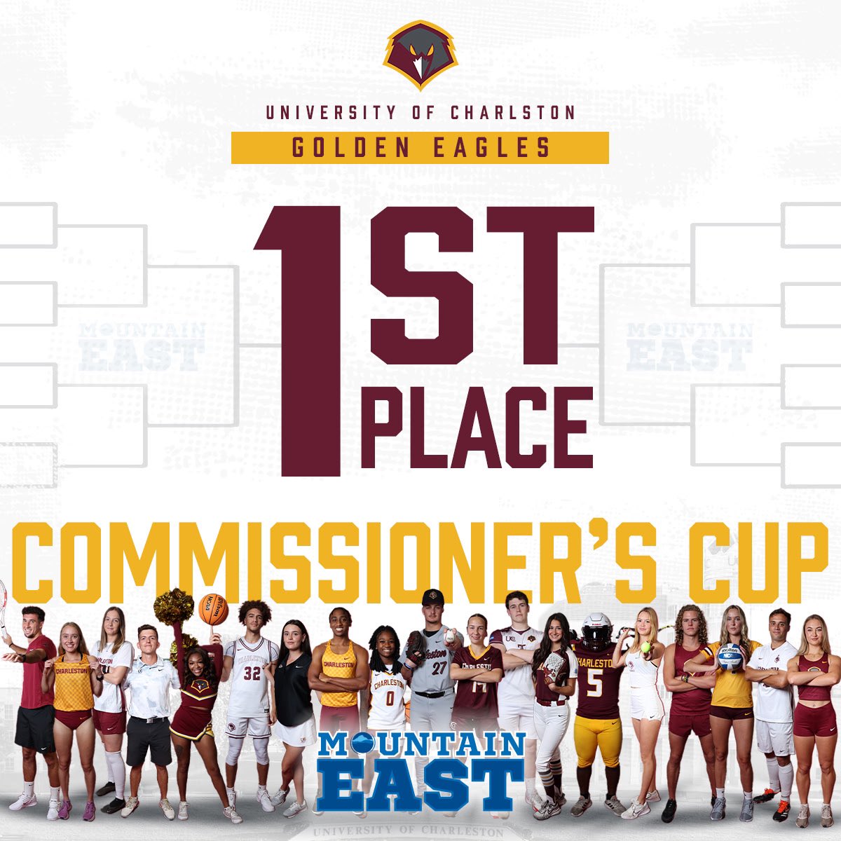 ucwv_athletics's tweet image. 🏆 The Golden Eagles remain at the top after capturing the 2024-2025 MEC Commissioner’s Cup for the EIGHTH consecutive year 🤩🦅
#WingsUp