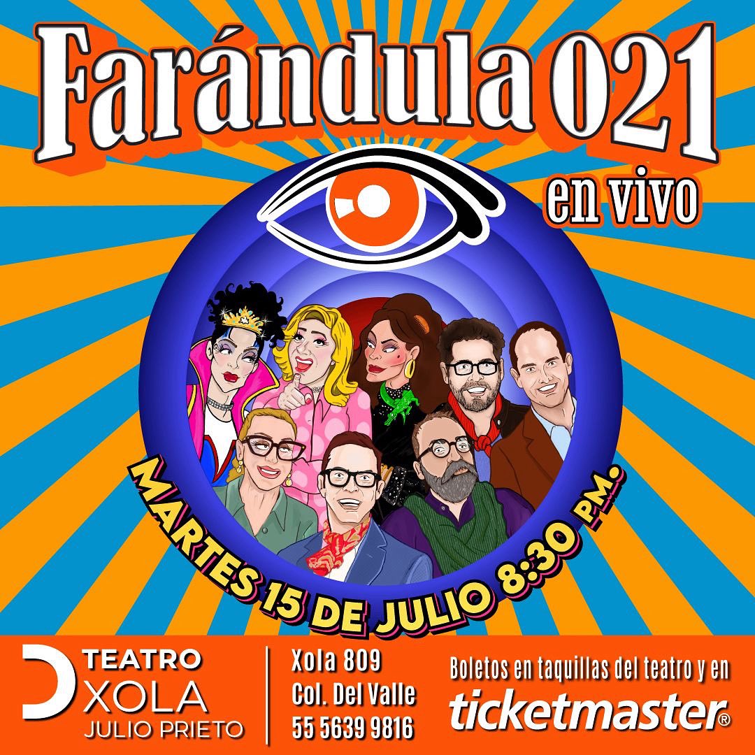 Pobrecitos de Uds si se quedan sin boletos para el 5to.  #EnVivo de <a href="/Farandula021/">Farándula 021</a> El próximo 15 de Julio. Los Esperamos ❤️. Boletos en la taquilla del <a href="/TeatroXola/">TEATRO XOLA</a> y en ticketmaster.com.mx/farandula-021-…