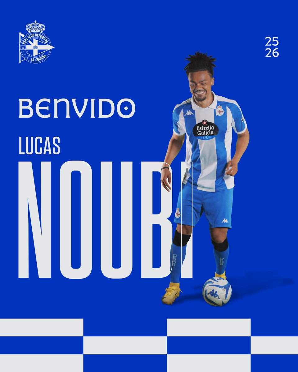 RCDeportivo's tweet image. ➡️ Lucas Noubi, novo xogador do RC Deportivo até 2029.

Benvido, Lucas! 💙

ℹ️ rcdeportivo.es/gl/novas/lucas…