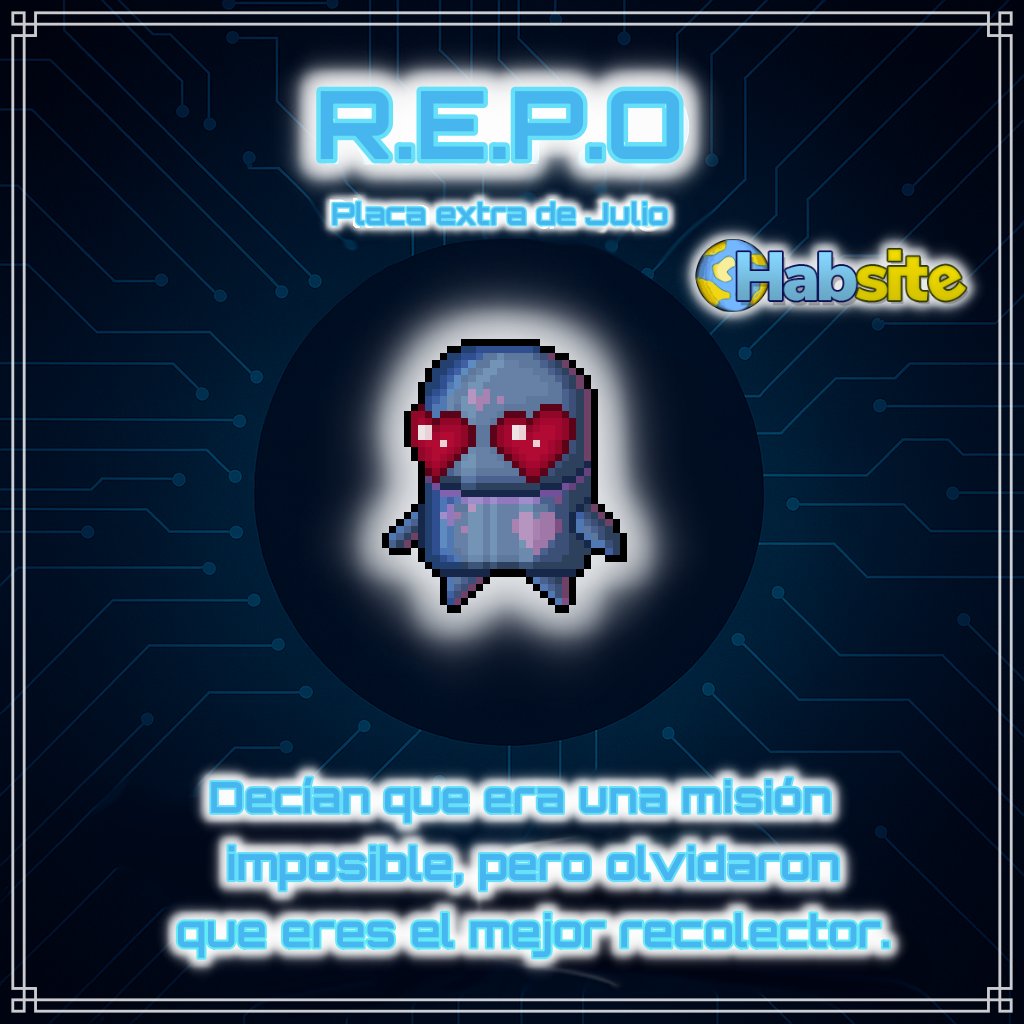 ESHabsite's tweet image. 🛰️ ¡Operación encubierta en marcha!
Durante este mes, supera la misión especial y consigue la placa extra “R.E.P.O”.
¿Tienes lo que se necesita para convertirte en el mejor recolector? 🔍💼

📍 Disponible durante este mes de julio en @ESHabbo

#Habbo